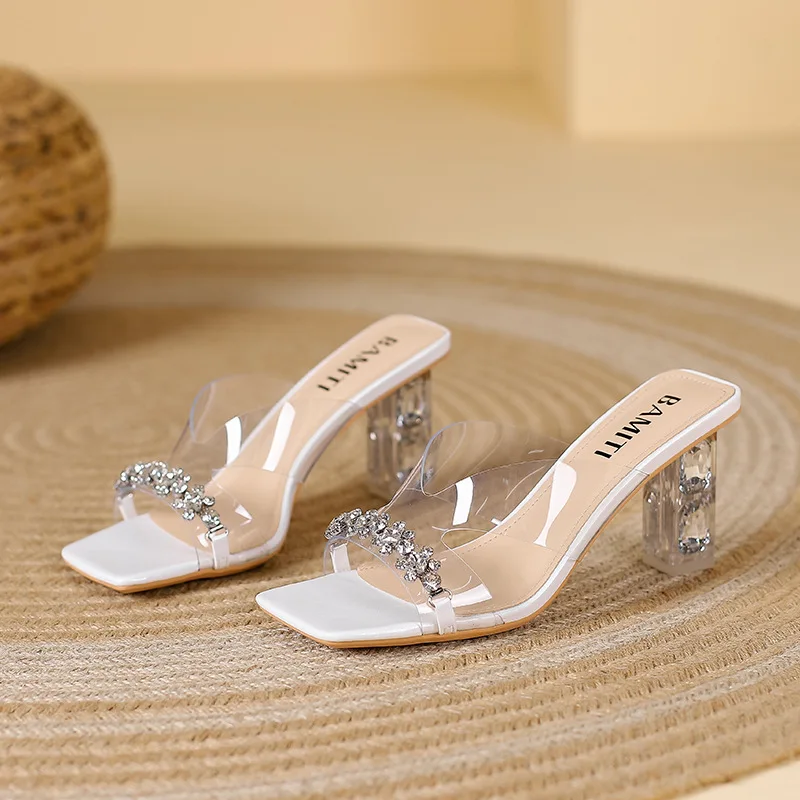

Новая летняя женская обувь, изысканные женские сандалии на высоком каблуке с цветочным узором и стразами, сексуальная повседневная обувь, дизайнерская обувь, Sandalias Mujer