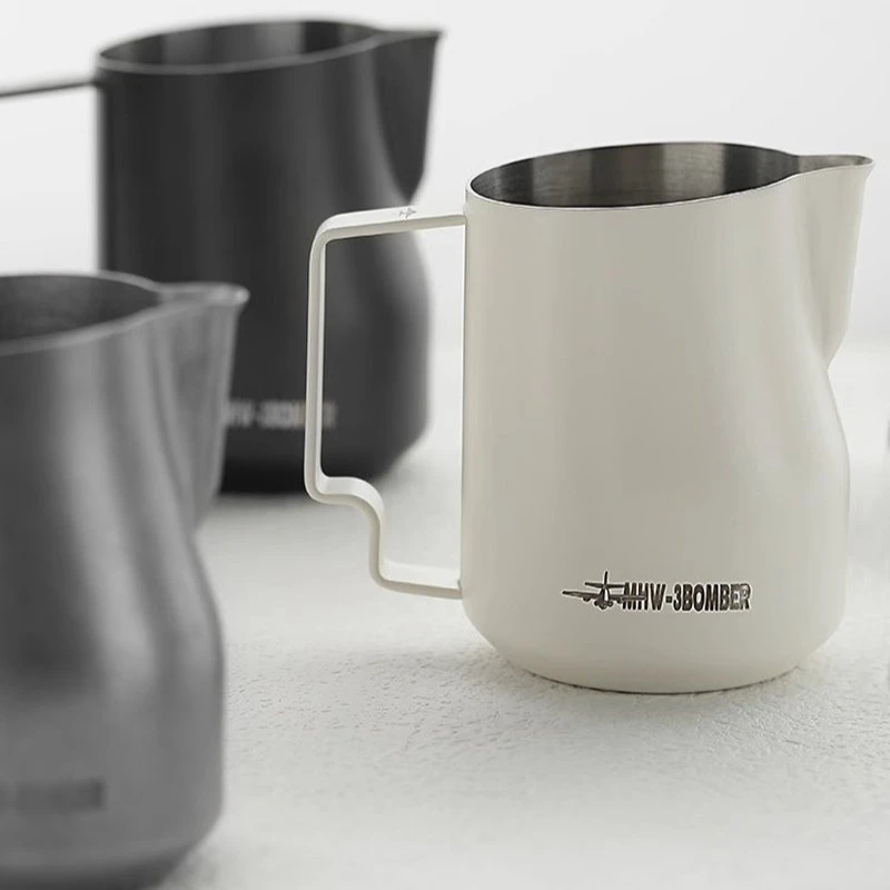 MHW-3BOMBER Milk Frothing Pitcher Stainless Steel Gooseneck Spout 450ml Turbo Pitcher For Espresso Coffee Latte Art