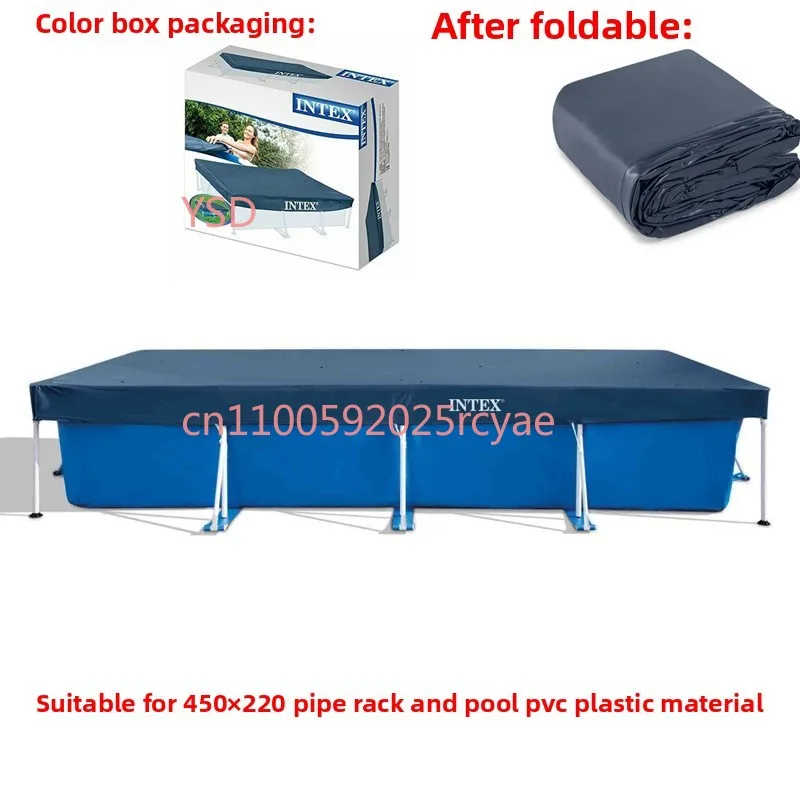 Household Square Swimming Pool Cover Thick PE Fabric Dustproof Anti-leaf Waterproof Cover