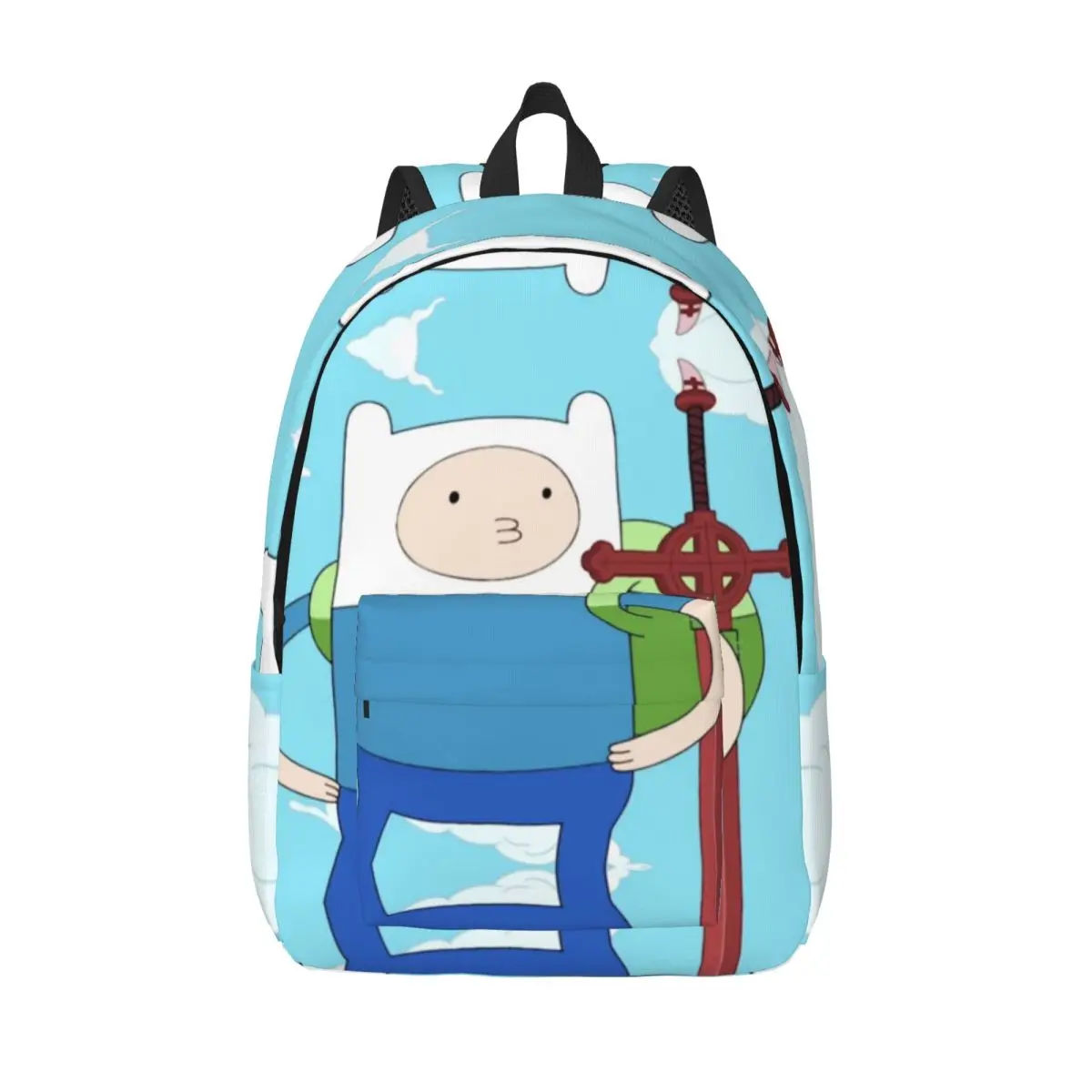 Finn The Human New Fashion High Capacity Waterproof College Backpack Trendy Laptop Travel Book Bag 15.7in 17.7in