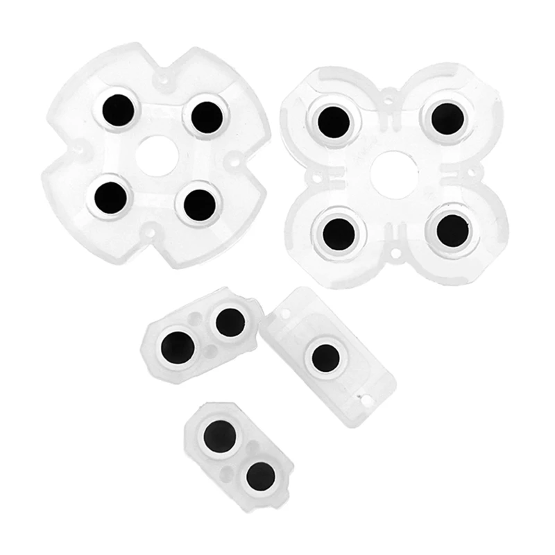ForPS4 Controller Conductive Silicone Buttons Rubber Pads Game Replacement Parts