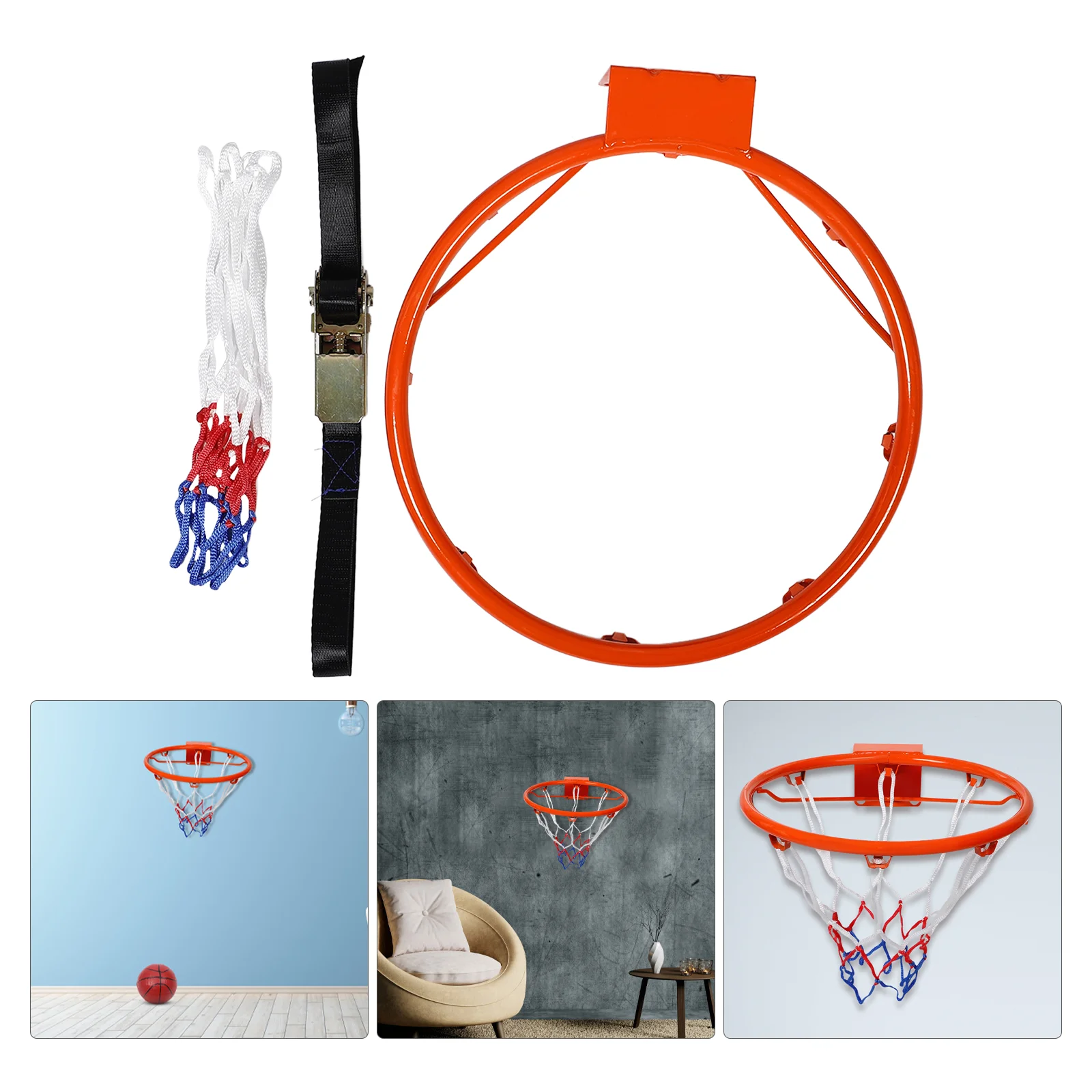 

Training Basketball Stand Indoor Hoop Outdoor Net Nets Heavy Duty Replacement Parts Iron Rim Child