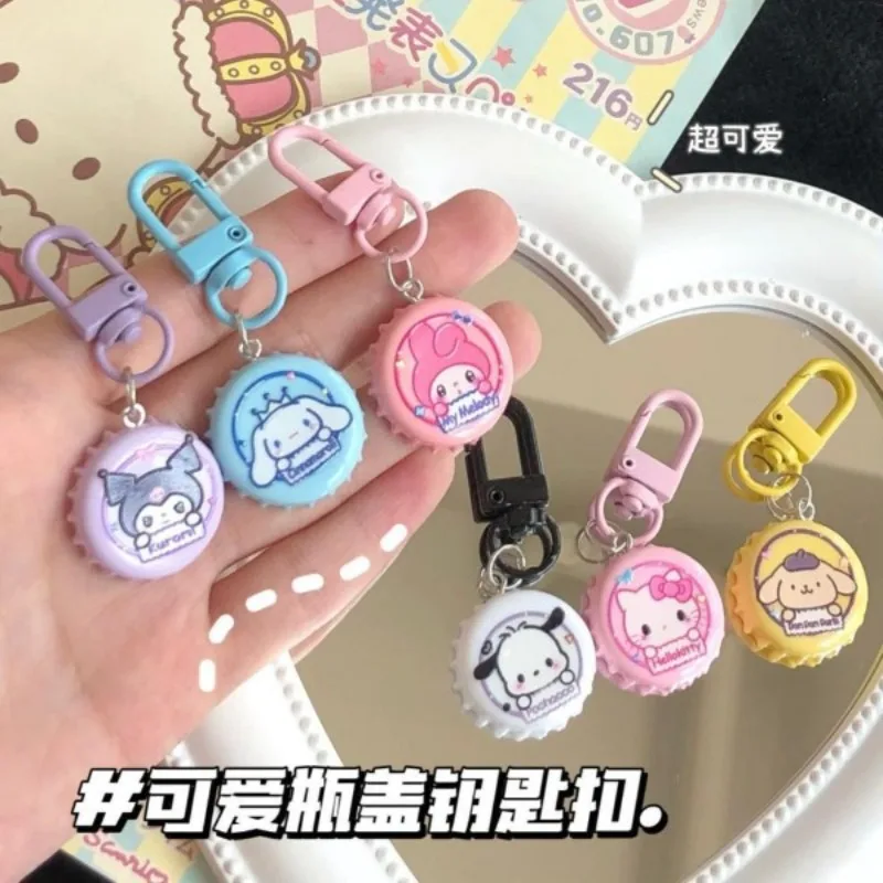 

Sweet Y2k Kawaii Anime Sanrio Hello Kitty Cinnamoroll Keychain Pendant Cute Kuromi Bag Accessories Hanging Ornaments Gifts Toys