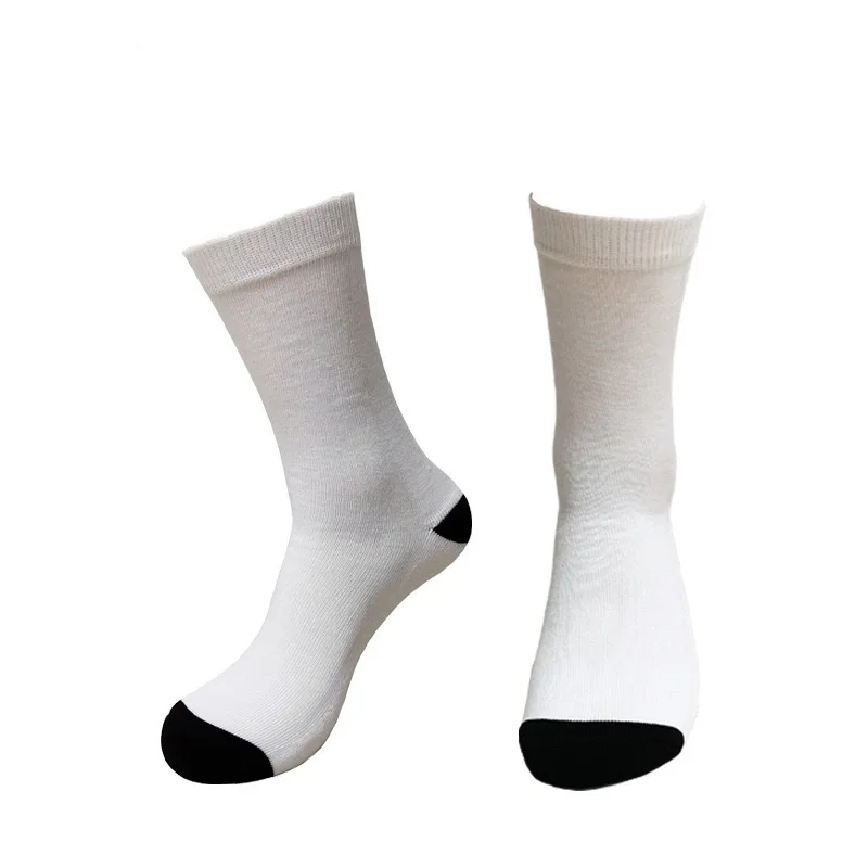 5pairs Sublimation DIY White Blank Polyester Socks Size 30-40cm