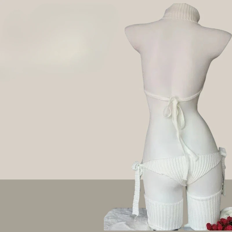 일본 애니메이션 하이 칼라 스웨터 유니폼, 소녀 역할 놀이 잠옷, 란제리 복장, 코스프레 여성 속옷, 잠옷 코스튬 귀여운