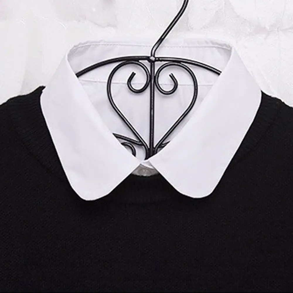 Detachable Lapel Shirt Fake Collar Fashion Solid Color False Blouse Neckwear Vintage Lace Lapel Blouse Top Clothing Accessories