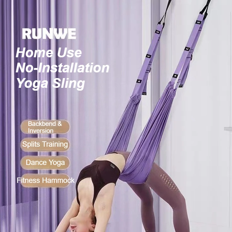 

Adjustable Aerial Air Yoga Strap Pull Rope Women Hanging Hammock Stretch Leg Splits Trainer Female Gym Belt Stretching Fitness