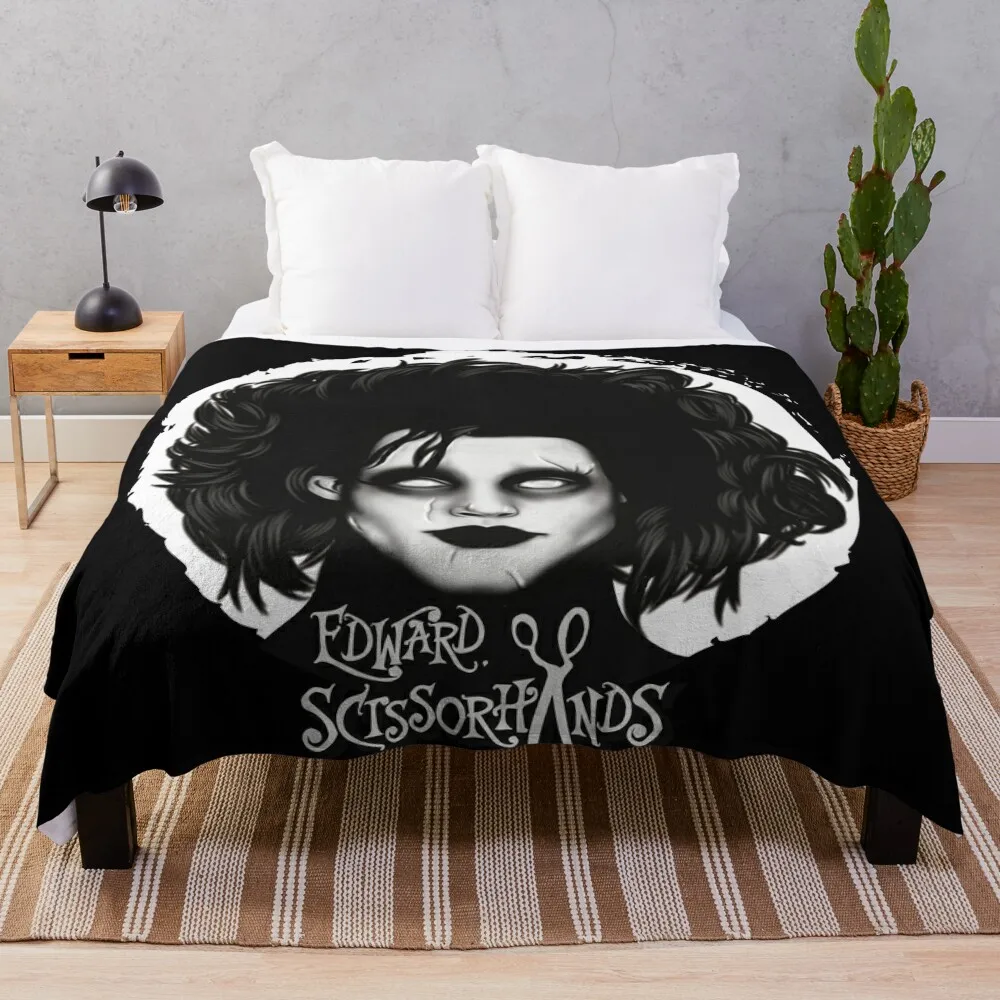 Edward Scissorhands Throw Blanket Heavy valentine gift ideas christmas decoration Blankets