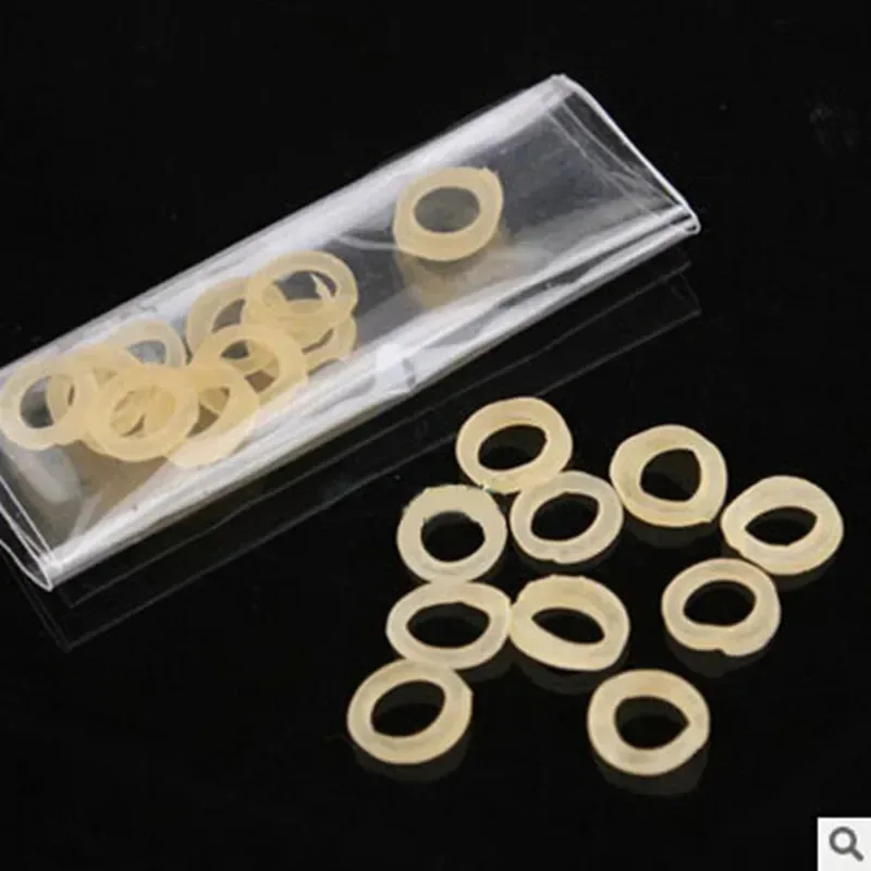 50 stuks Natuurlijke Latex Elastiekjes Voor REO Cookies Magic Bite Coin & Opvouwbare Munten Kwart Magic Accessoires Gimmick