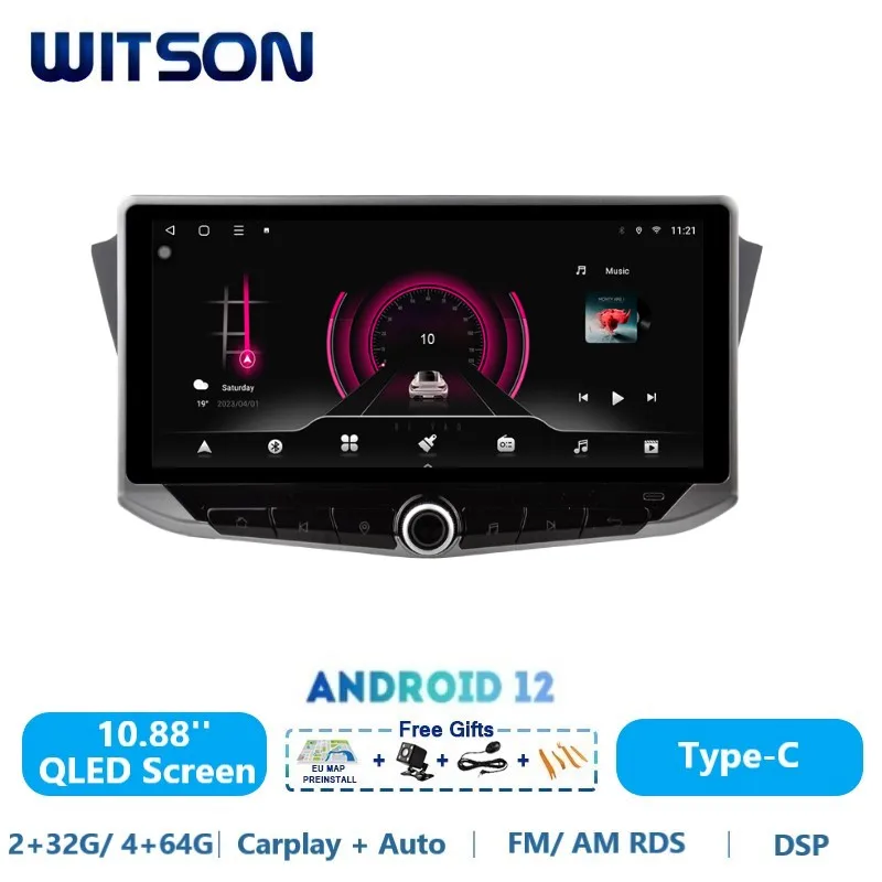 WITSON Android 13 Car Radio SYSTEM for SKODA FABIA 2015-2019 QLED Carplay Auto Stereo GPS WiFi Multimedia