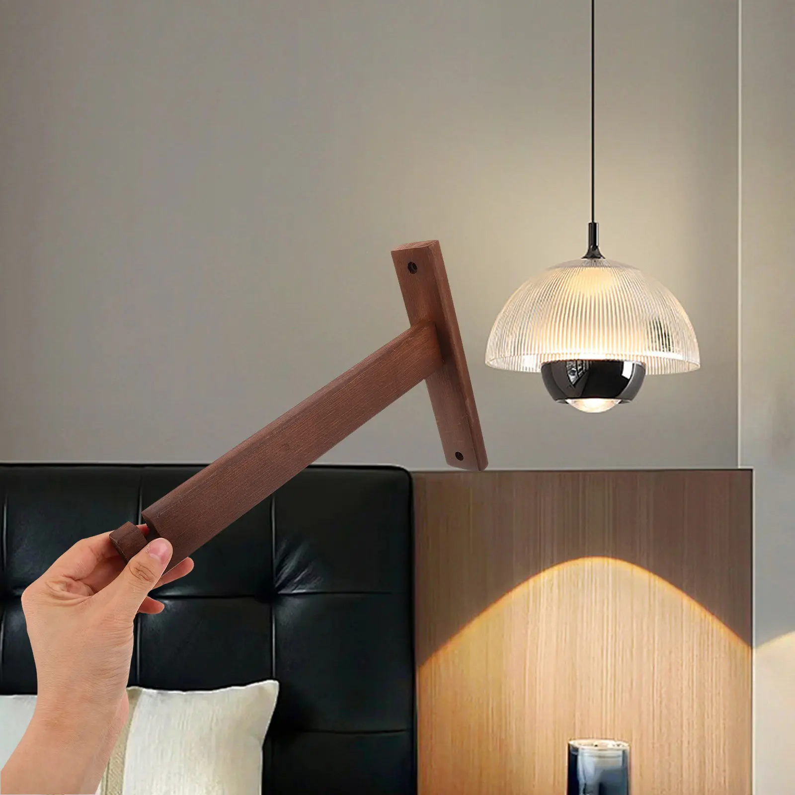 Light LED Wall Lamp Bedroom Living Bedside Halloween Christmas New Year Bracket Lamp Floating Shelves Bracket Mounted