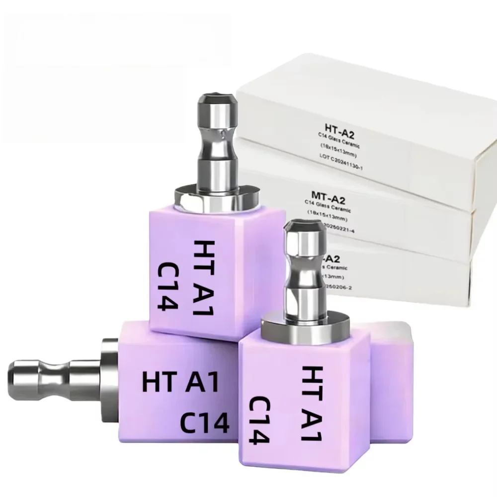 5Pcs/Box Aidite Cameo C14 CAD/CAM Lithium Disilicate Dental Translucency Materials Glass Ceramic Blocks Dentistry Lab Materials