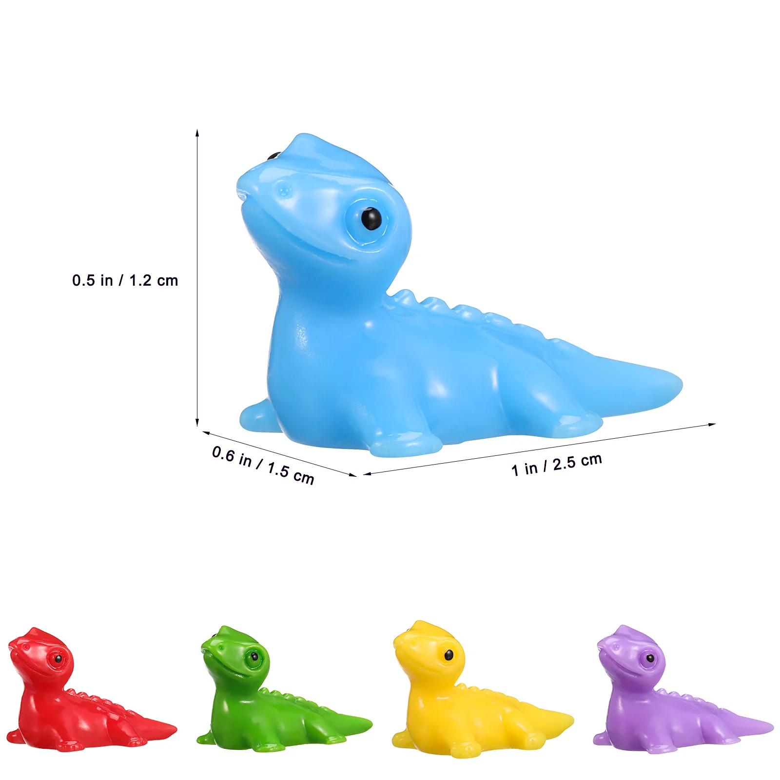 100 pcs Mini Resin Lizards Exquisite Design Bright Colors For Dollhouse Bonsai Garden Decor Miniature Tiny Animal Ornaments