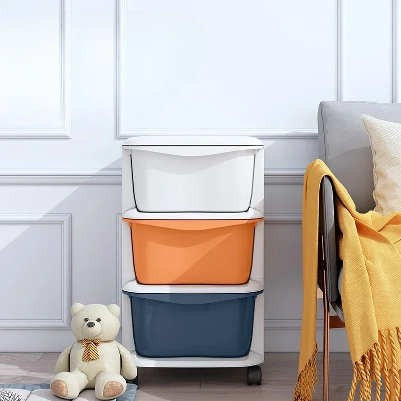 Storage Cabinet Household Multi-layer Plastics Organization Toy Drawer Sorting Boxs Kitchen Layered Narrow Seam Shelves