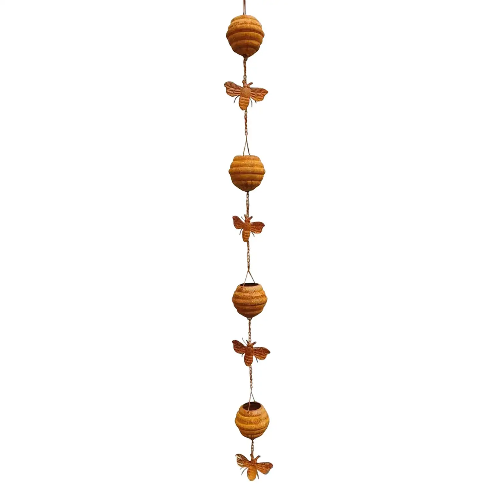 

Rain Catching Chain for Gutters Rainwater Catcher Decorative Sturdy Water