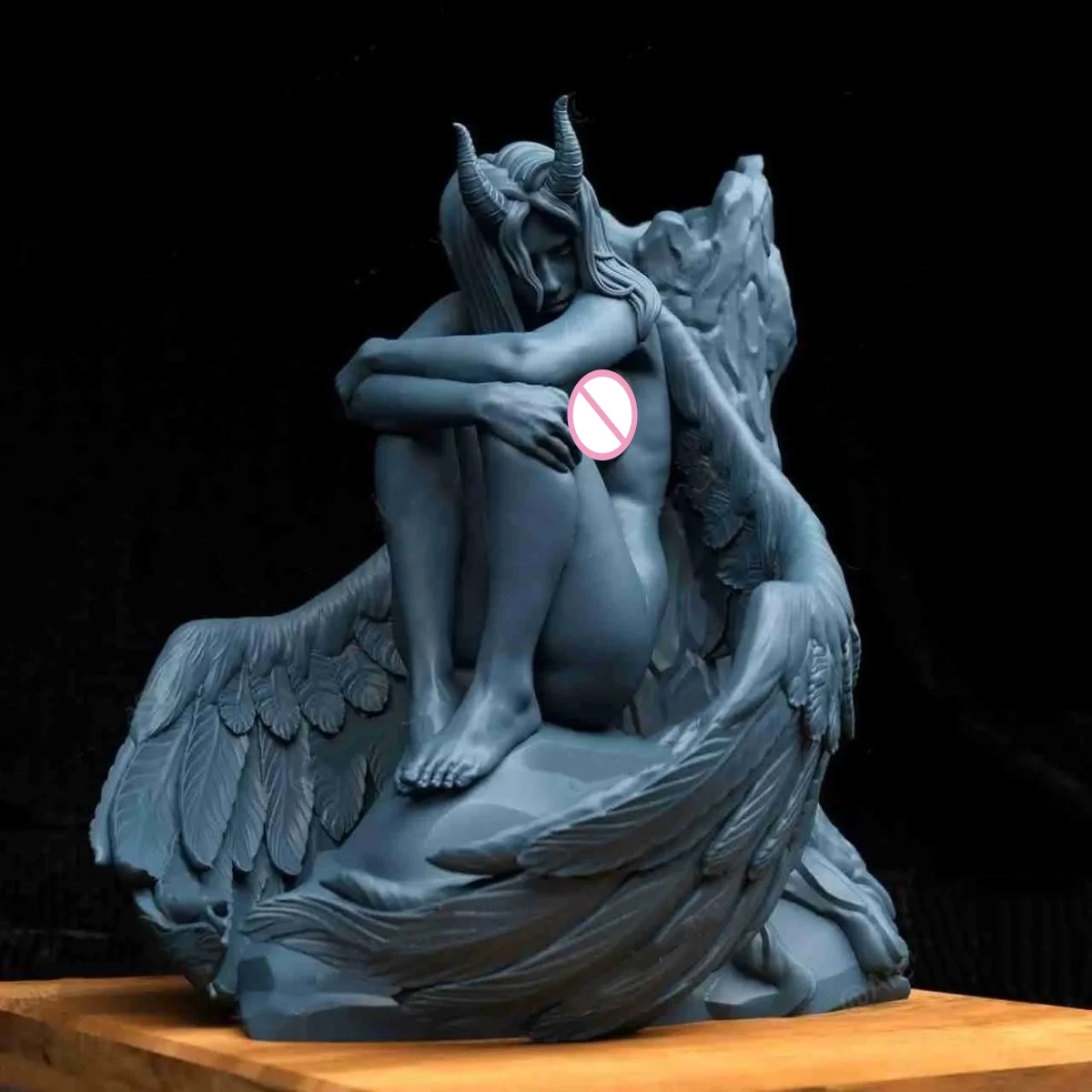 

Масштаб 1/24, 60 мм, фигурка из смолы, опалый ангел с ножками, застегнутый вместе, комплект модели, в разобранном виде, неокрашенная игрушка для 3D-печати 1302