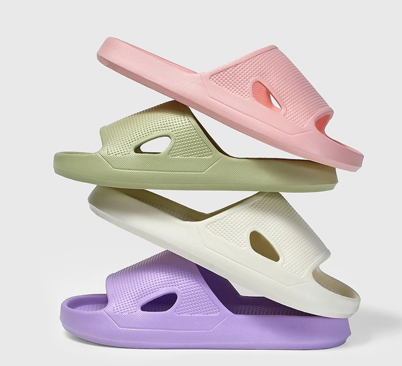 Dicke Plattform Wolke Hausschuhe EVA Weiche Sohle Kissen Rutschen Sommer Strand Flip-Flops Frauen Rutschfeste Badezimmer Hause Hausschuhe – Detail 2