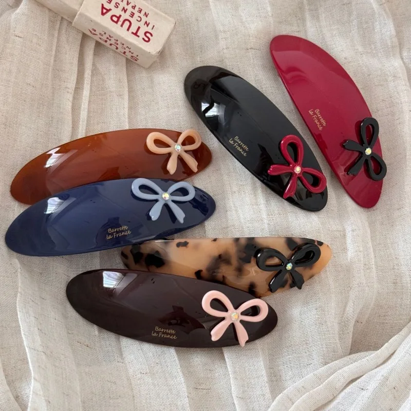 النسخة الكورية فلاش الماس القوس الذهب القياسية حمض الخليك البيضاوي دبوس الشعر فتاة القلب قسط الربيع كليب إكسسوارات الشعر جديد #3