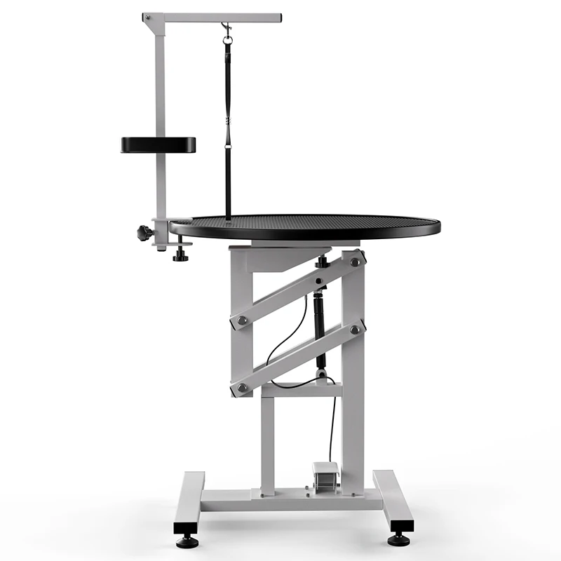 Portable Professional Dog Grooming Station - Hydraulic Adjustable Height Pet Grooming Table with Non-Slip Surface