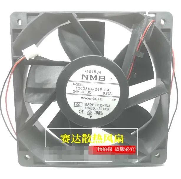 

NMB 12038VA-24N-EA 00 DC 24V 0.89A 120x120x38mm 2-Wire Server Cooling Fan