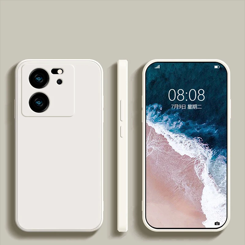 Mi 13 t 13 t mi13t pro Fall Luxus quadratische flüssige Silikon Handy hüllen für Xiaomi mi 13 t mi 13 t pro mi13t pro 5g Soft Back Cover – Detail 11