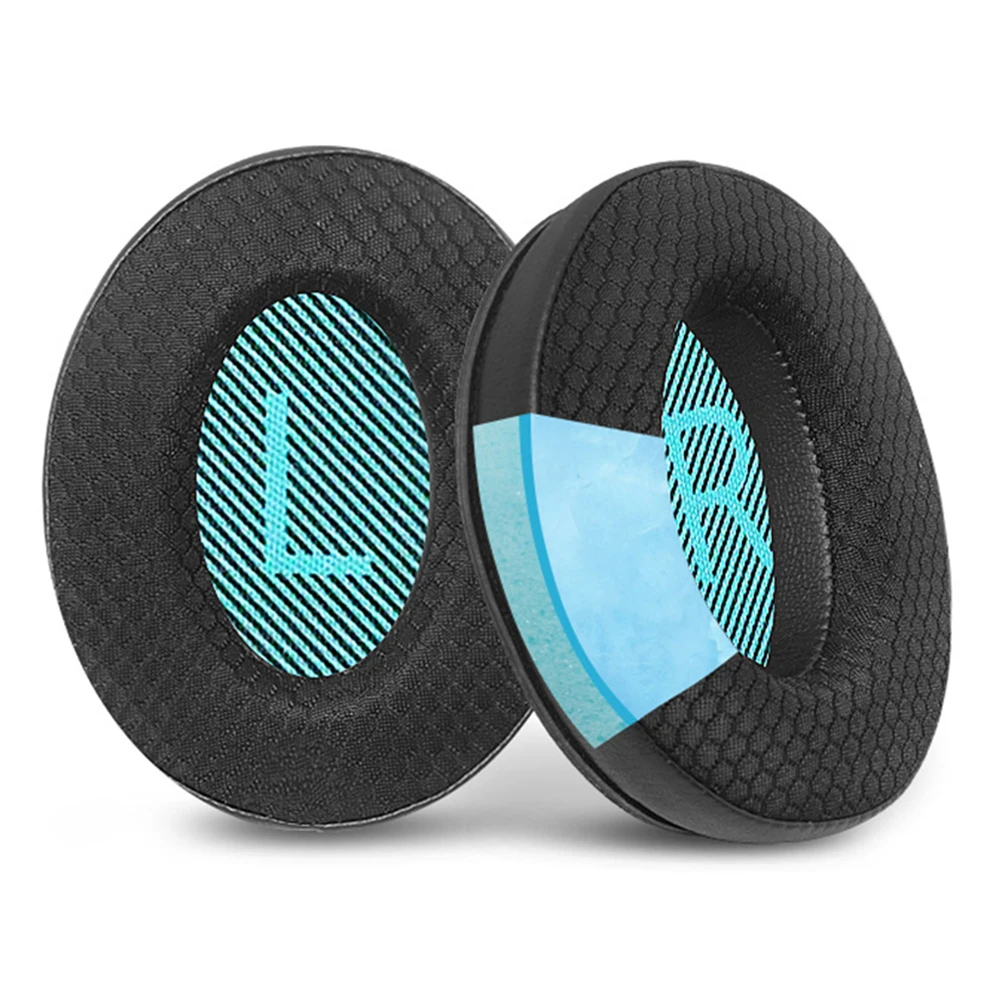 

Earphone Cushion And Ear Pads For Honeycomb Ice Gel Earpads For Bose QC25/QC35/QC45 Comfortable Headphones Protective Cover