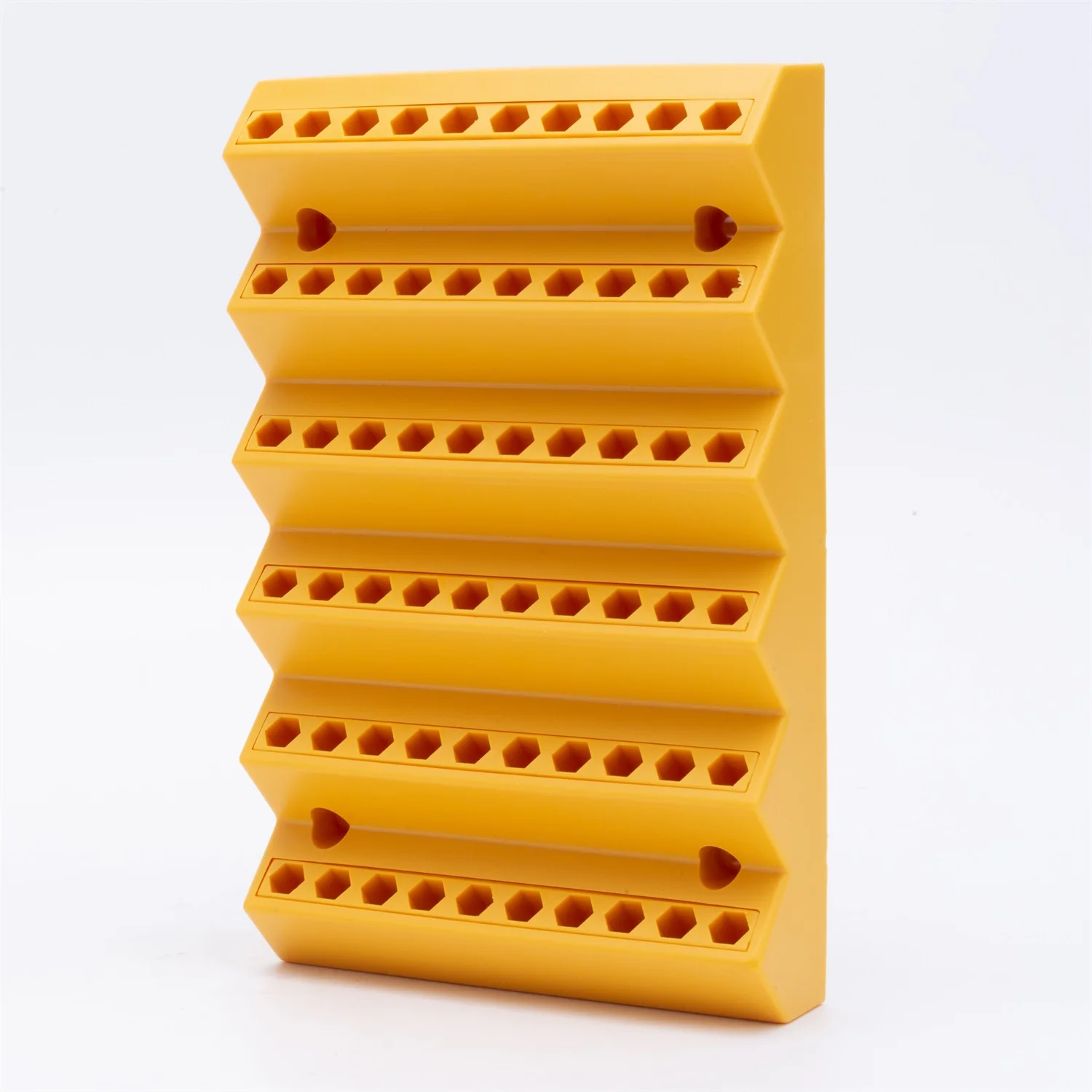 Hex Bit Holder Rack Hole Bit Storage 1/4 Inch Hex Screwdriver Organizer 1/4 In Hex Holder