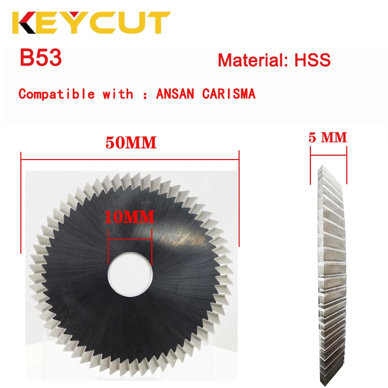 

ANSAN Carisma Cutter 50x5x10 Fits ANSAN Carisma Key Cutting Machine Aftermarket Locksmith Tools