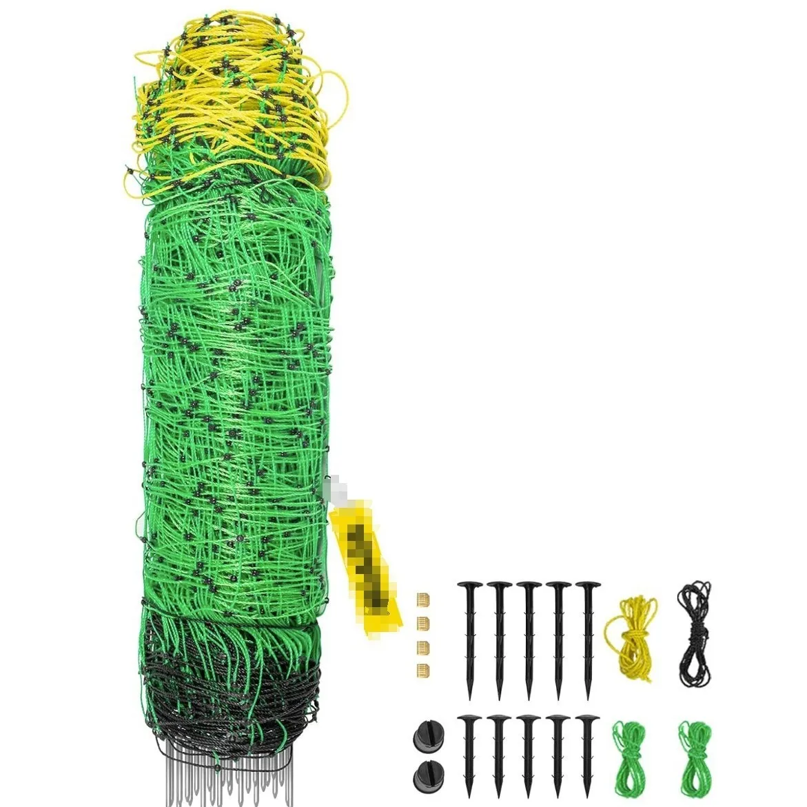 Solar Electric Fence Net for Pasture, 50m Fixed Length Livestock Fencing Mesh Sturdy Wind Resistant