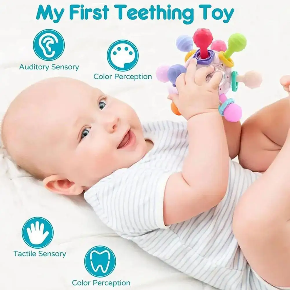 Silicone Baby Teething Toys Remote Control Chew Teether for Babies Baby Toys 0 12 Months Infant Sensory Development Toys