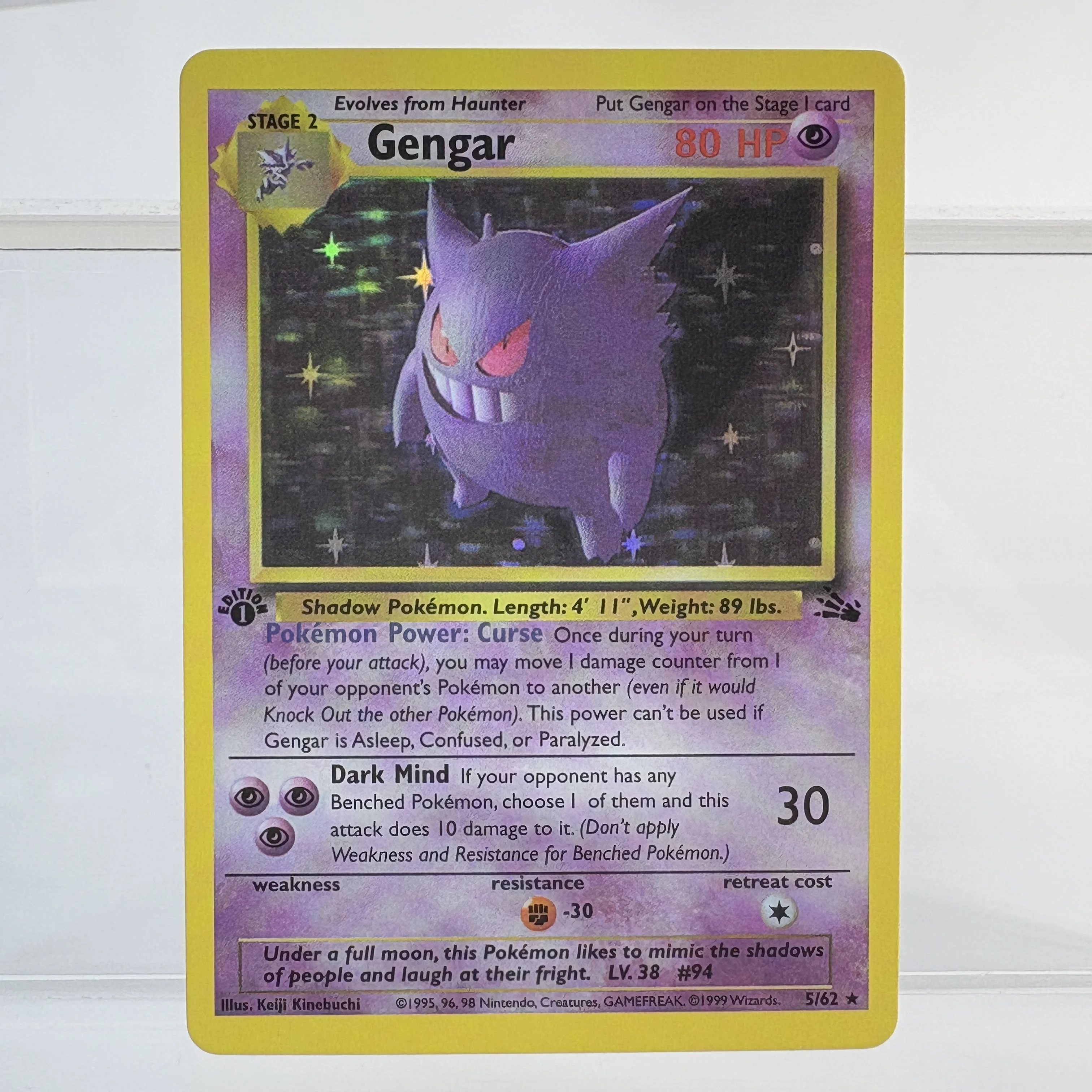 PKM Foil Proxy Card GENGAR&MIMIKYU GX DARK GENGAR Hobbies Game Collection Battle The best gift PTCG Card