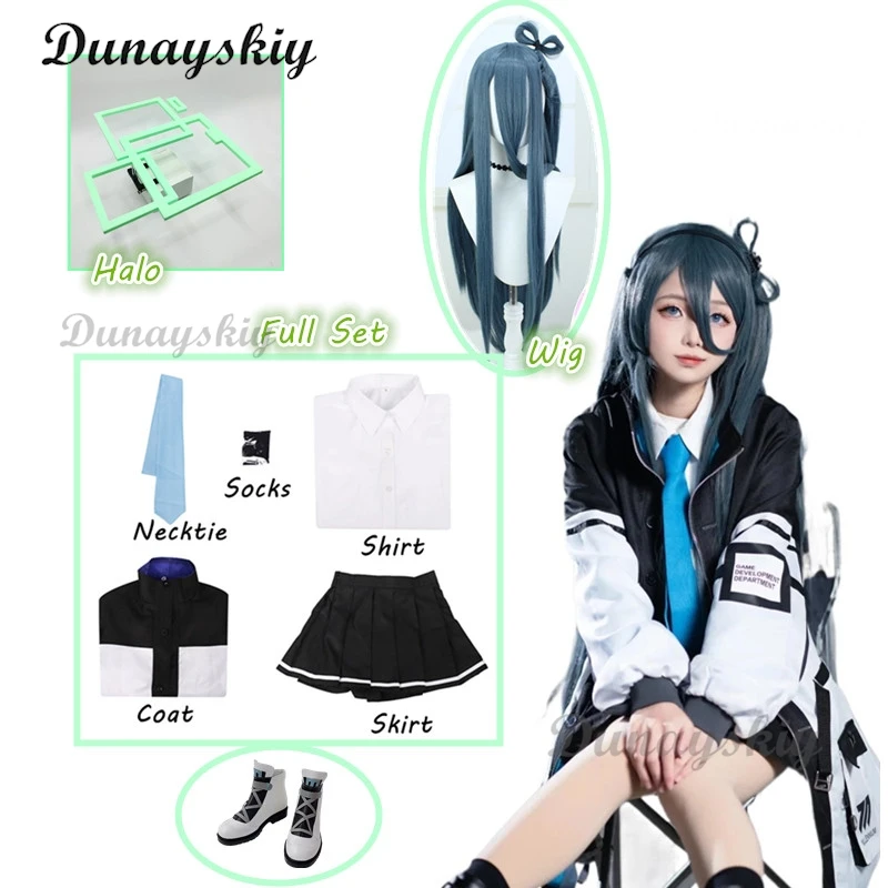 Tendou Aris Cosplay Blue Archive Costume Overcoat Shirt Handsome Full Set Game Cos Halloween Carnival Party Costumes Comic Con