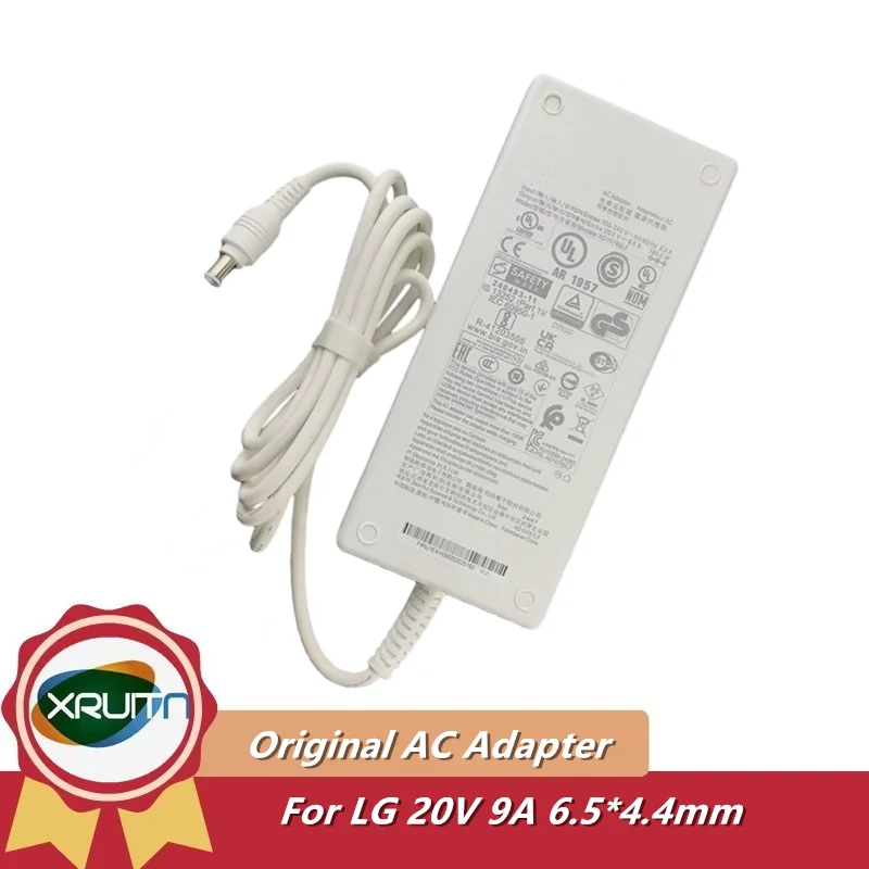 Cargador/adaptador de CA Original AD10760LF 20V 9A 180W 6,5 × 4,4mm adaptador para LG 27UP850K ADS-180KL-20-3 200180E fuente de alimentación del Monitor
