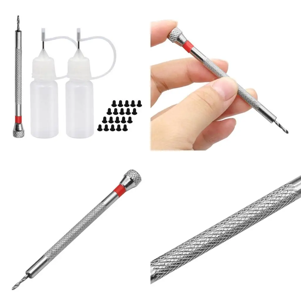 1.6mm 드릴 핸들 일체형 핸드 트위스트 드릴 수동 드릴링 범용 플라스틱 고품질