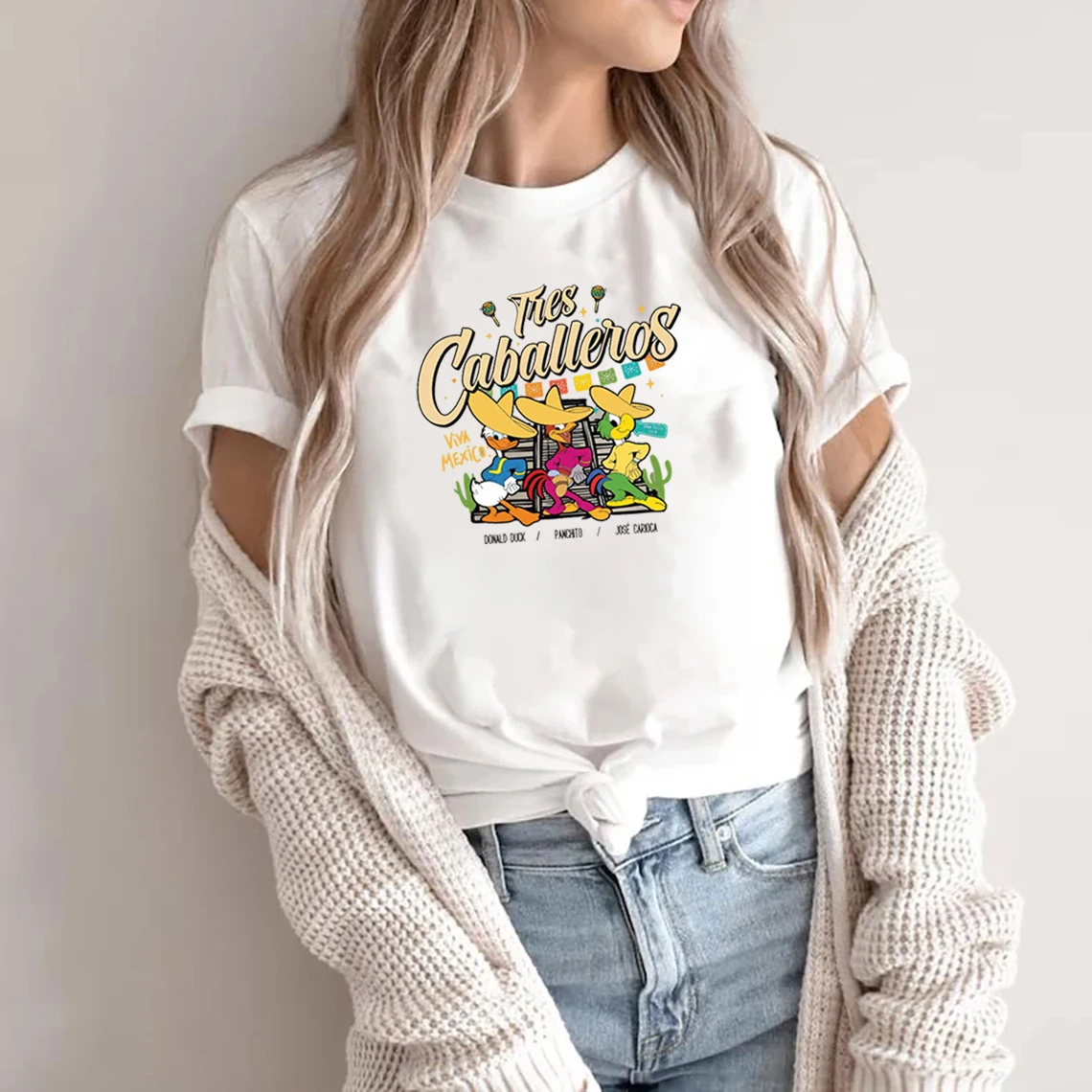 Tres Caballeros Shirt The Three Amigos T-Shirt Cinco de Mayo Shirts Best Friends shirt Graphic Unisex Tee Disney Shirt Movie Tee