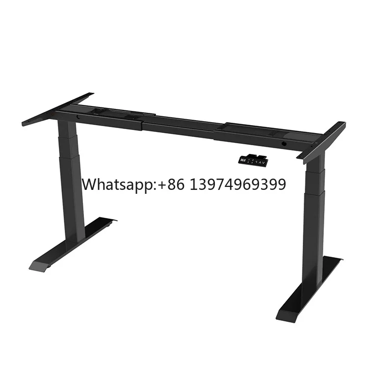 Electric Office Home School Tables Sit to Stand Desk Dual Motor Height Adjustable Standing Desk Metal Frame