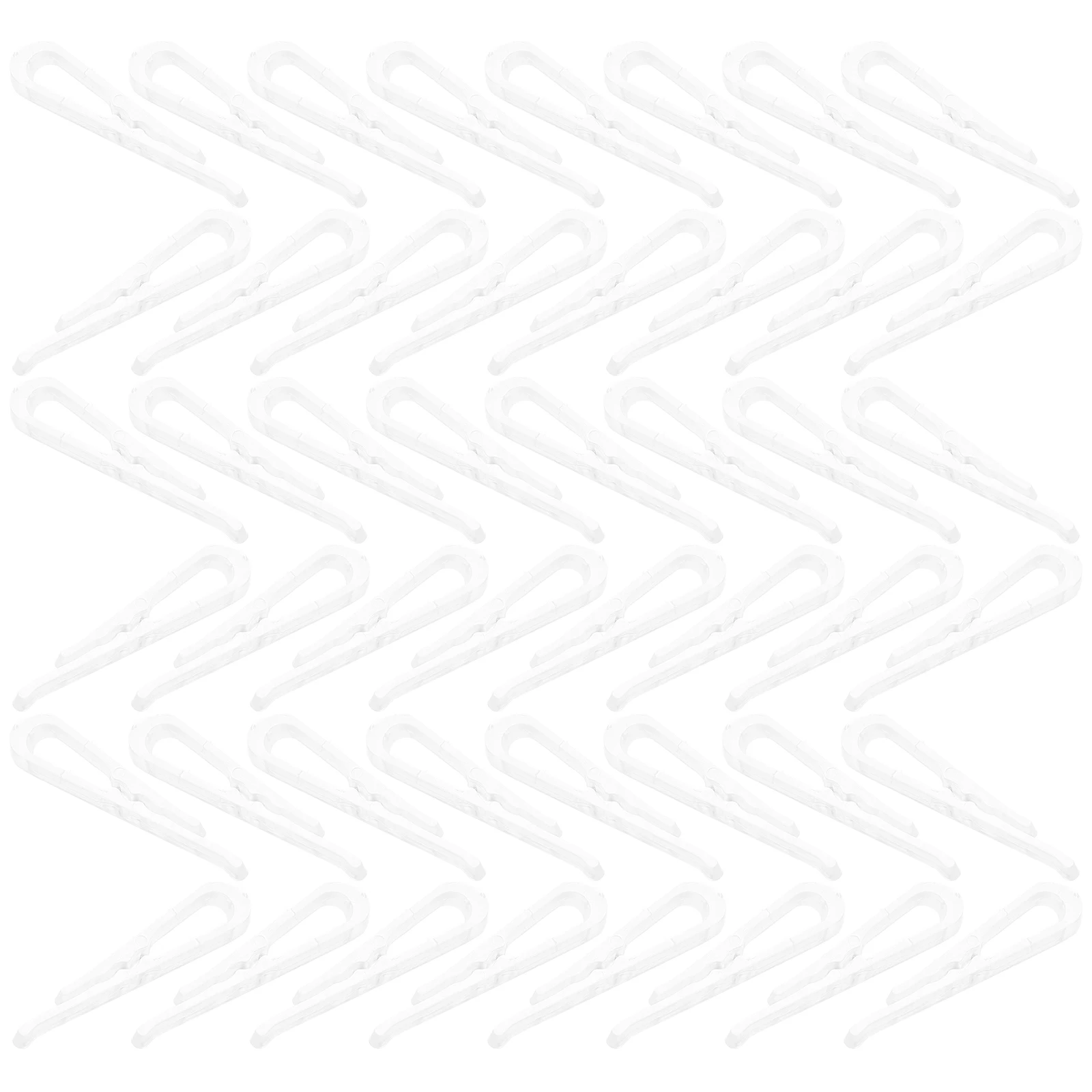 100 PCS Protection Clothing Fixing Clip Clips Small Plastic Sock Shirt Transparent for Clothes Man