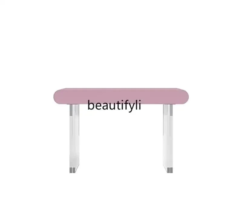 

new zqConsole Tables Dresser/Acrylic Piano Paint Makeup Table Light Luxury Lobby Artistic Cabinetss