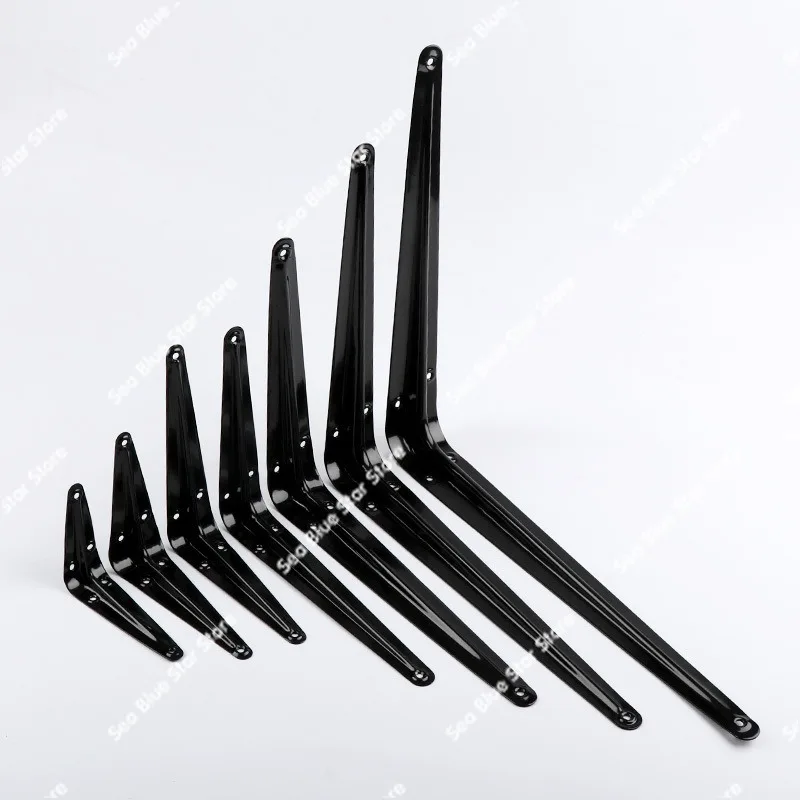 Bracket Fixed SupportTriangular Bracket Wall Support Nine-ratio Frame Wrought Iron Bookshelf Hardware Partition Layer Support