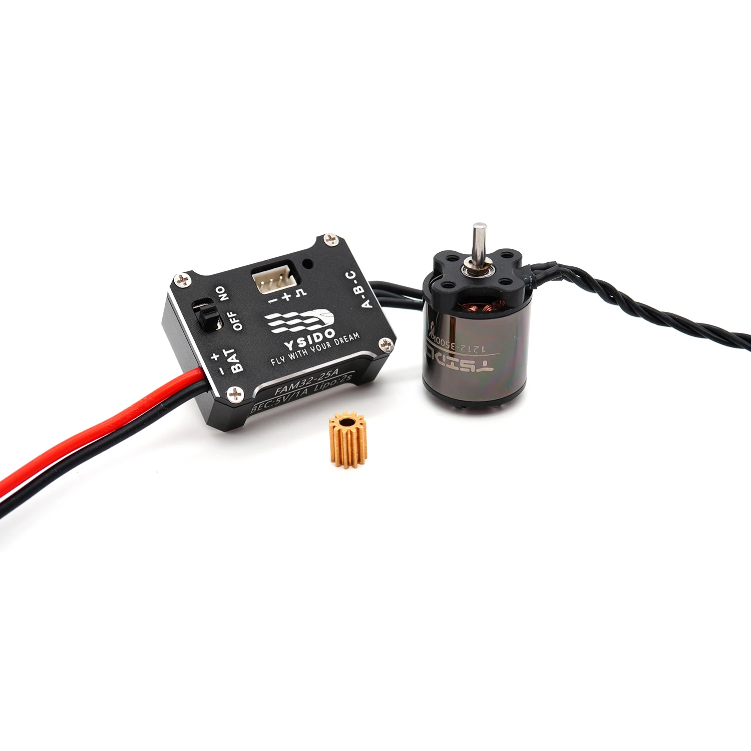 YSIDO 1212 3500KV Motore Brushless FAM32 25A ESC 2S BEC 5V/1A per 1/18/ 1/24 1/28 RC Mini Auto Arrampicata Drift TRX4M Parti di Aggiornamento