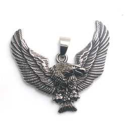 Men 316L Stainless Steel Biker Eagle Pendant Newest