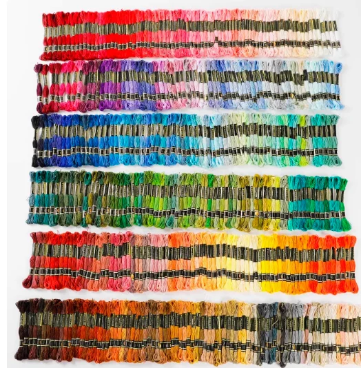 

Новый 447-цветный набор ниток для вышивки крестиком, хлопковые нитки для вышивания с подходящими нитками для вышивания и штопания всех цветов.