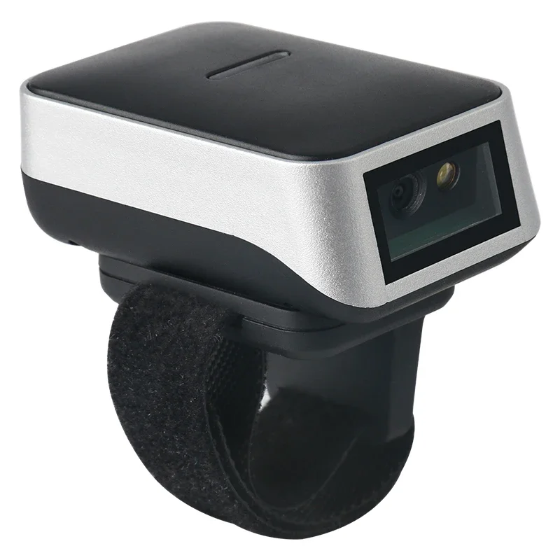 新型Xkancode 100万画素スキャナー 2Dウェアラブルワイヤレスバーコードスキャナー コードレスウェアラブルリング QRコード BT 2.4G バーコードリーダー