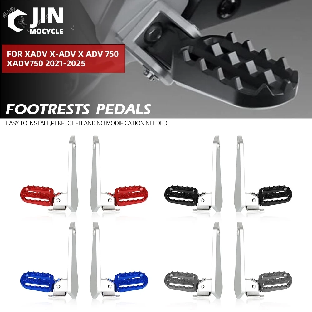 2021-2025 FOR HONDA XADV 750 X-ADV 750 Motorcycle Rear Foot Pegs Folding Footrest Passenger Driver Off-roading Foot Pegs Pedal