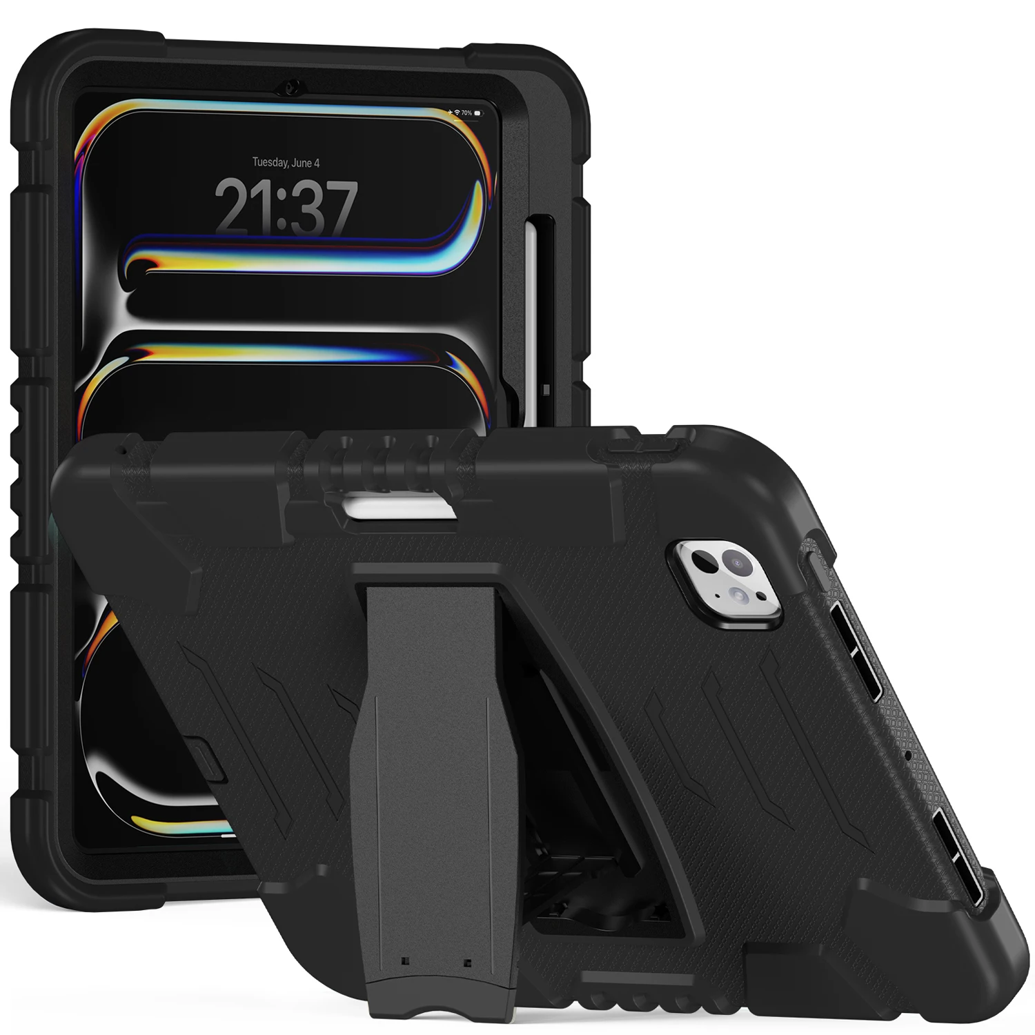 Stand Tablet Case For iPad Pro 2025 13 11 Mini Air 4 5 6 7 8 9 10th 11th Generation 10.2 10.9 12.9 inch Thick Shockproof Cover
