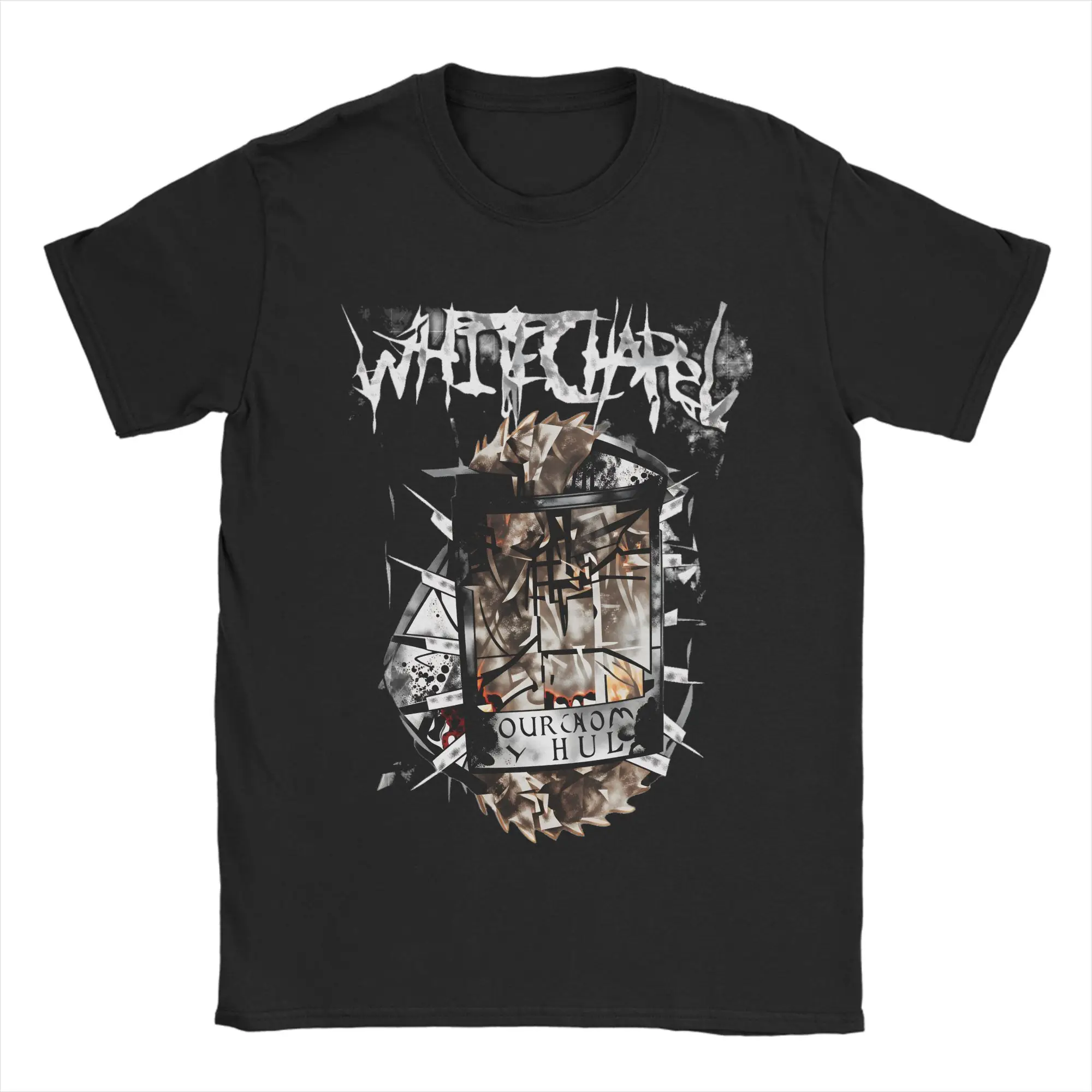 

Мужские футболки Rock Whitechapel Deathcore Band Art, потрясающая футболка с коротким рукавом и круглым вырезом, хлопковые топы в подарок