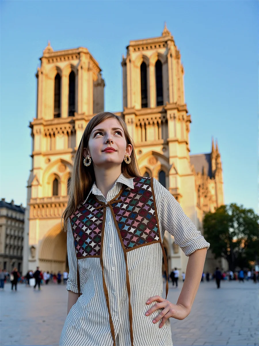 

Embroidery Lace-Up Vests For Woman Waistcoats Clothes Women Summer Breathable Turndown Slim-Fitting Festival Vacation Leisure OL