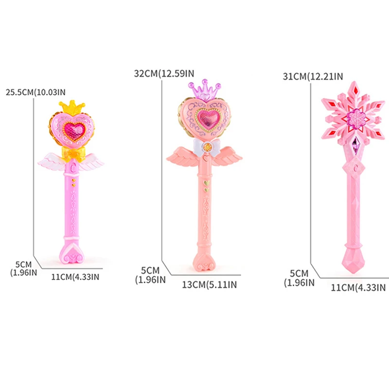 Girls Toys Makeup Set Light Music Snowflake Fairy Magic Wand Girls Play House Decorations Luminous Kids Toys for Girls Gift
