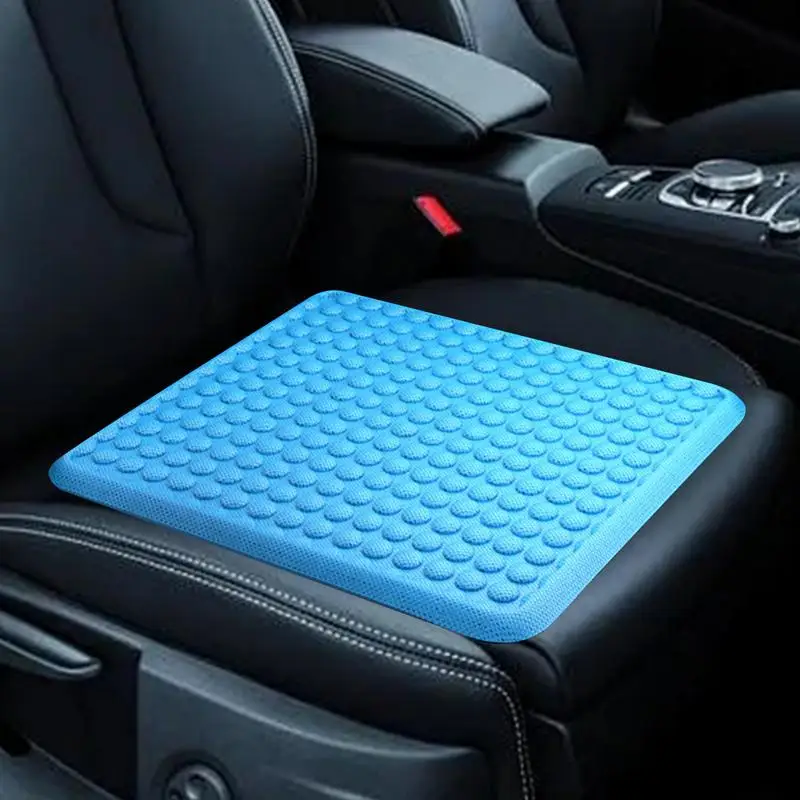 Summer Car Seat Cooling Pad Ice Gel Car Seat Cushion Honeycomb Absorbs Pressure Points Seat Cushion For Auto Trucks Cars Offices