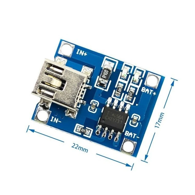 18650 lithium battery 3.7v 3.6V 4.2V lithium battery charging board 1A overshoot and over-discharge protection TP4056